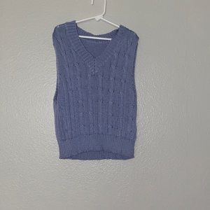 Light Violet Argyle Sweater Vest. Size - S.